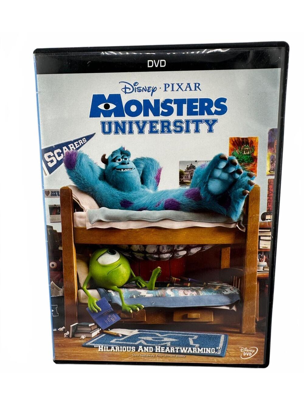 Monsters University DVD Disney Pixar 2013 Mike Sulley Family Movie